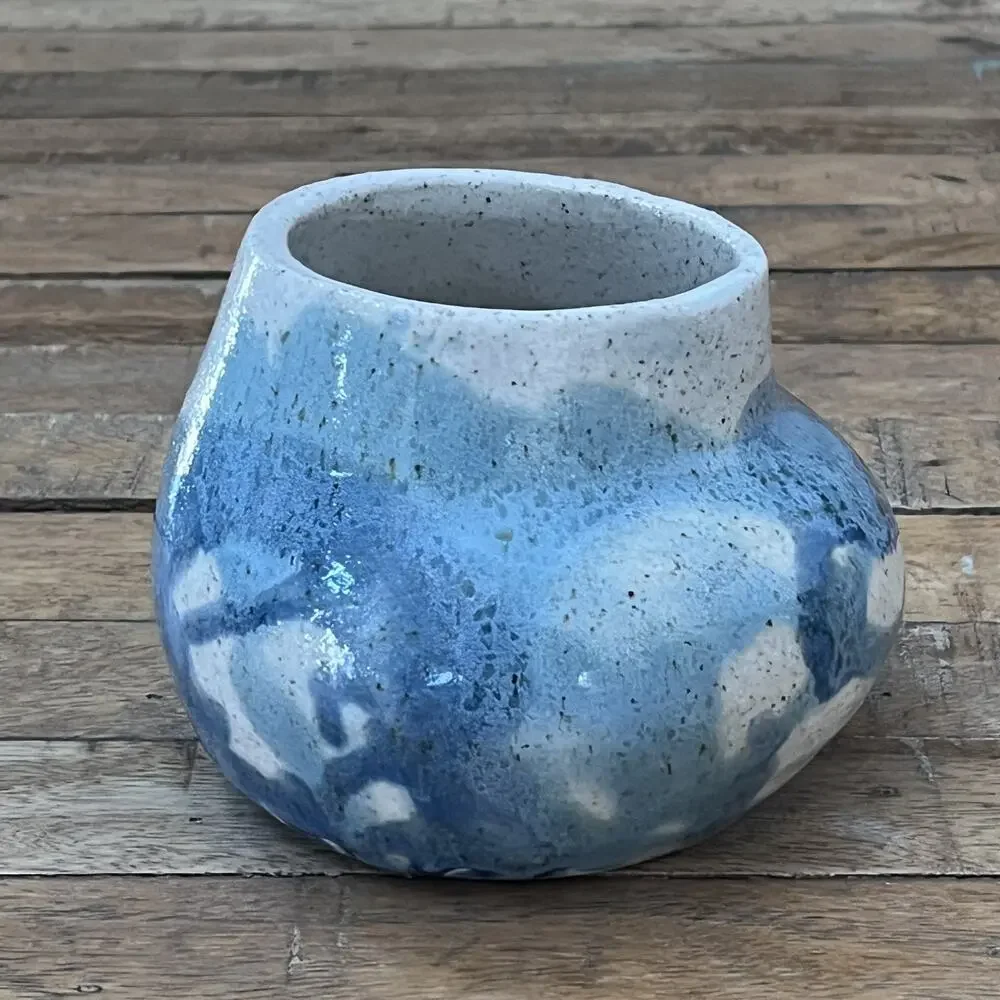 Studio Art Pottery Stoneware Vase 4.5